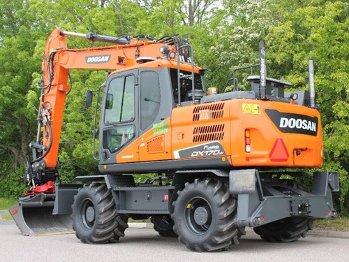 Product picture DAEWOO DOOSAN DX170W WHEELED EXCAVATOR Service Parts Catalogue Manual