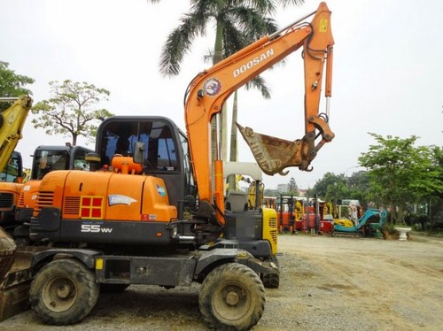 Product picture DAEWOO DOOSAN SOLAR 55W-V (55WV) PLUS WHEELED EXCAVATOR Service Parts Catalogue Manual