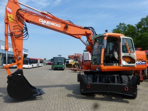 Product picture DAEWOO DOOSAN SOLAR 160W-V (160WV) wheeled excavator Service Parts Catalogue Manual