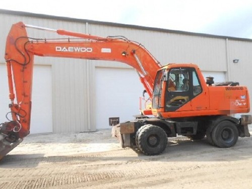 Product picture DAEWOO DOOSAN SOLAR 185W-V (185WV) WHEELED EXCAVATOR Service Parts Catalogue Manual