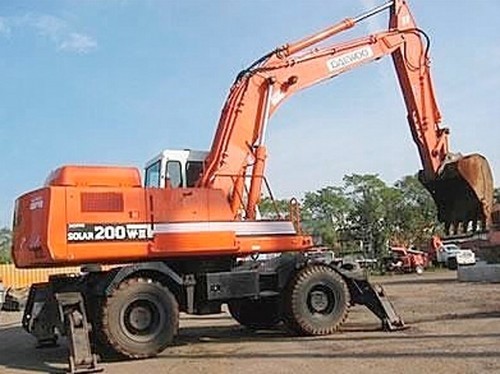 Product picture DAEWOO DOOSAN SOLAR 200W-Ⅲ Wheeled Excavator Service Parts Catalogue Manual