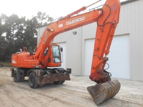 Product picture DAEWOO DOOSAN SOLAR 200W-V (200WV) WHEELED EXCAVATOR Service Parts Catalogue Manual