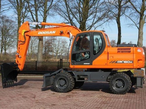 Product picture DAEWOO DOOSAN DX160W RAIL WAY WHEELED EXCAVATOR Service Parts Catalogue Manual